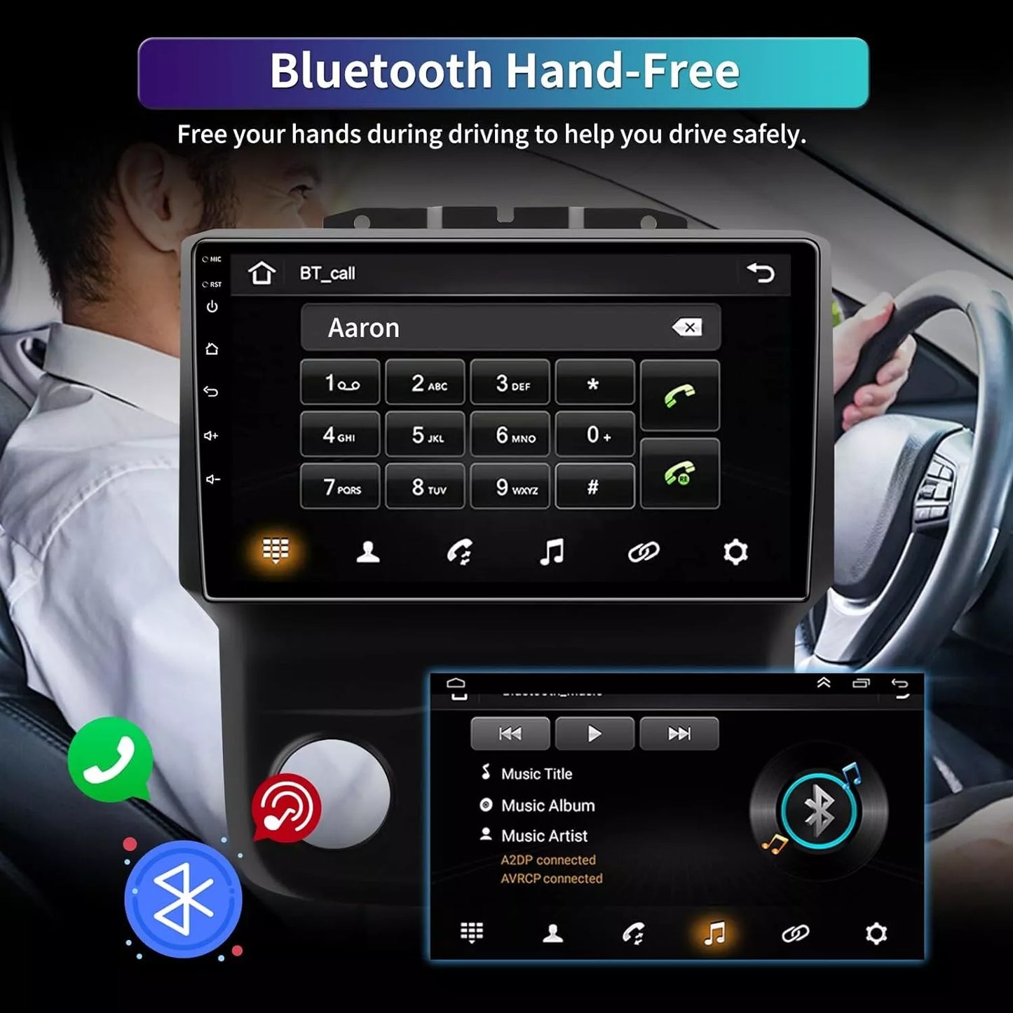 For 13-19 Dodge Ram 1500 2500 3500 2+32G Carplay Android Auto Car Stereo Head Unit GPS Navi