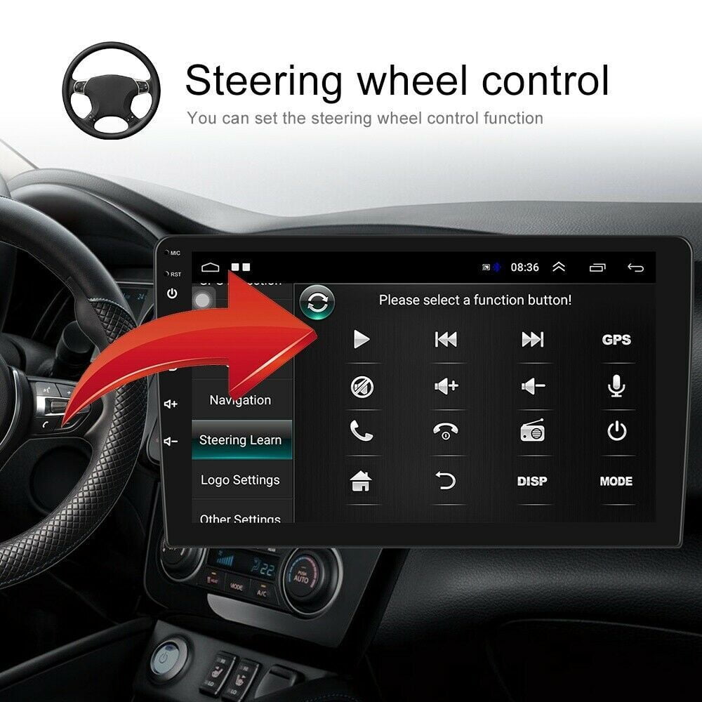 Toyota Android Head Unit Zcargel For Toyota Vios Yaris 2007-2012 Car Radio Stereo Android 13 Car GPS Navi Radio Stereo CarPlay 9 Inch Touch Screen Support Wireless CarPlay Android Auto Bluetooth FM Backup Camera Microphone