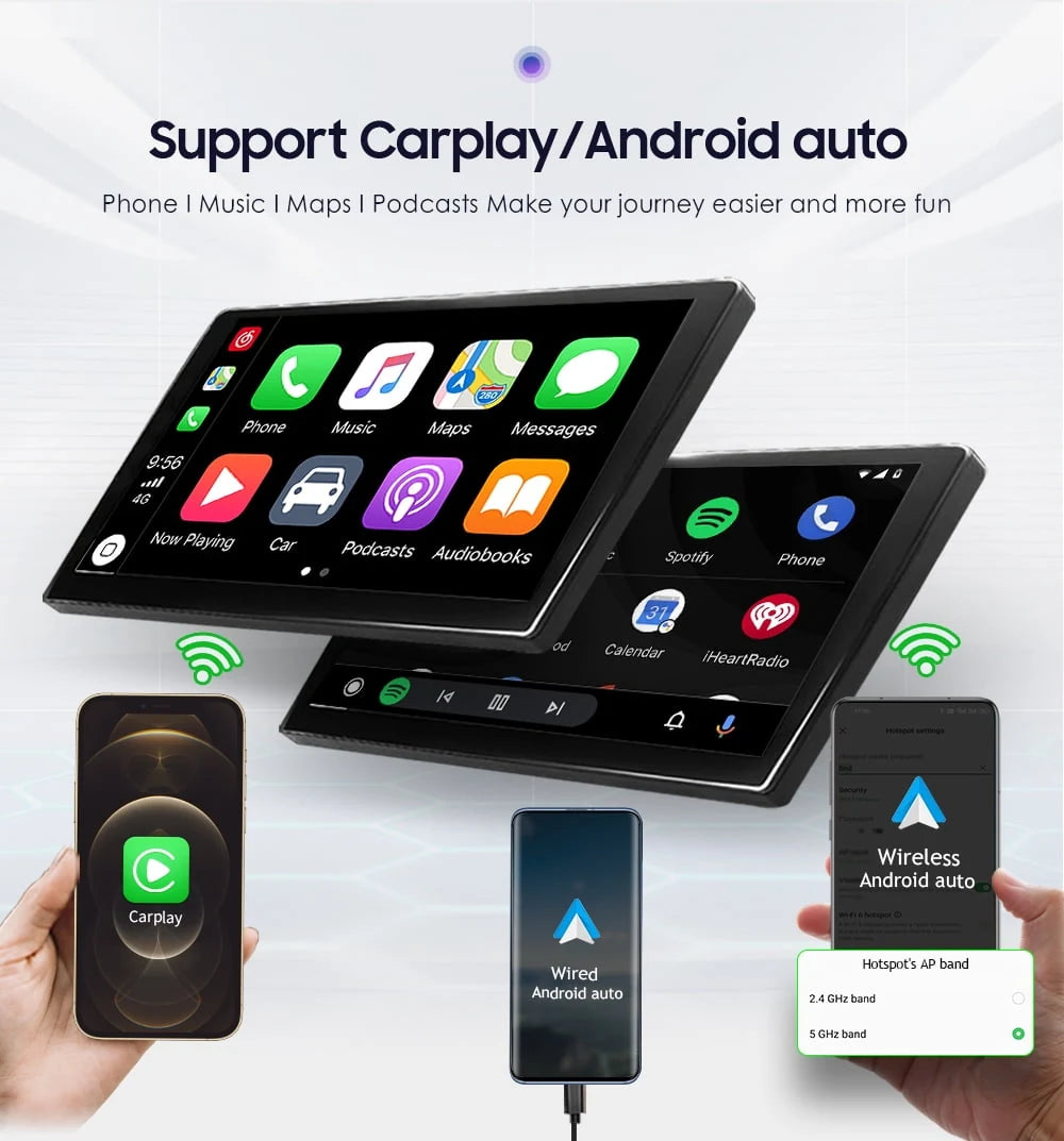 Wave Wholesale — 10.1" Apple Carplay GPS — Android — in-use lifestyle view