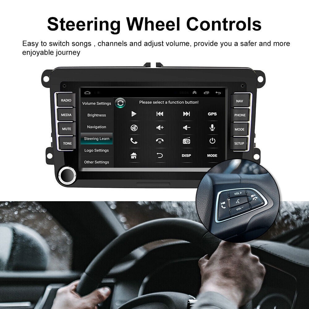 LICHENGTAI 9-Inch Car Stereo Radio For Honda Acura MDX 2007-2013 with Wireless CarPlay Android Auto, for Volkswagen Android 13 Car Player Radio with Bluetooth, WiFi, GPS, 2+32G