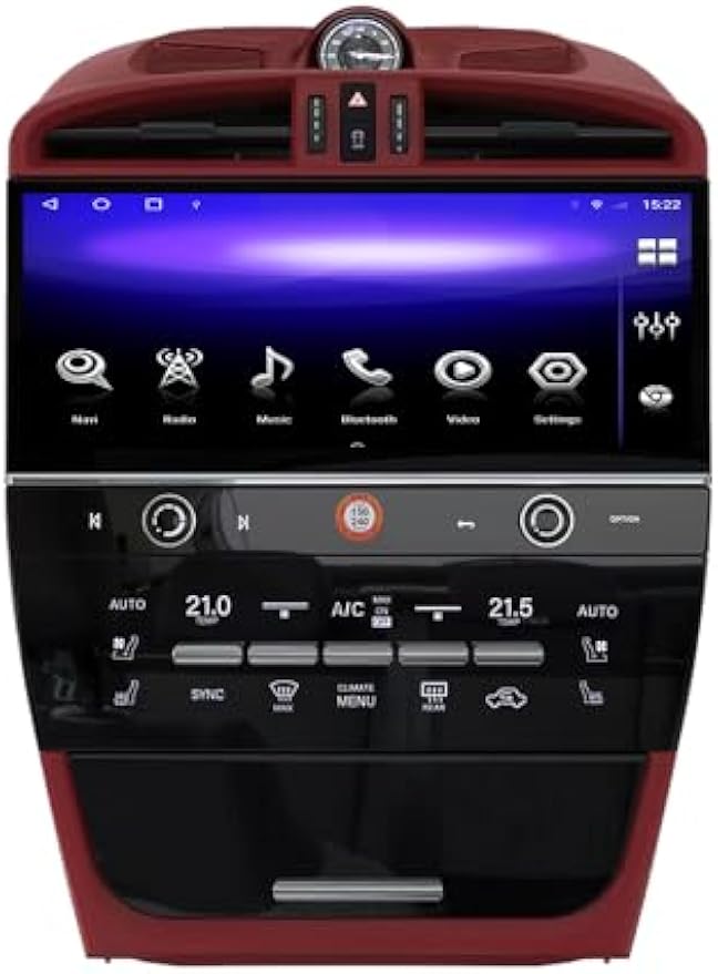 12.3 inch Android 13.0 Car Stereo for Porsche Cayenne 2004-2009 Car Radio Navigation Muleimedia Player DSP Unit (Black, 6-128GB)