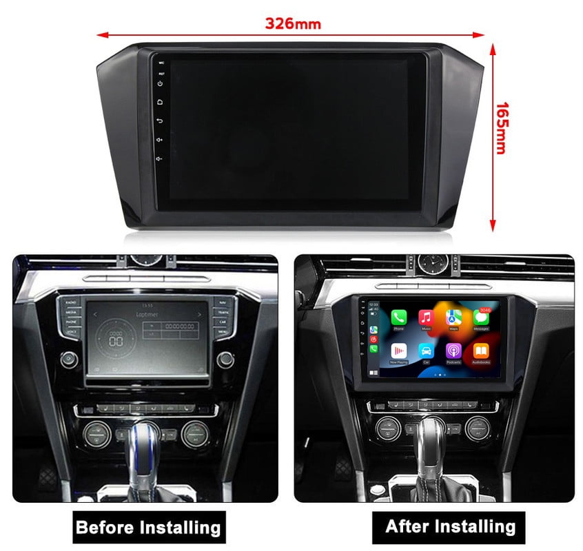RoverOne 4+64GB Car Stereo CarPlay GPS Navigation Bluetooth for Volkswagen Passat B8 2016-2018 Android Touch Screen Player