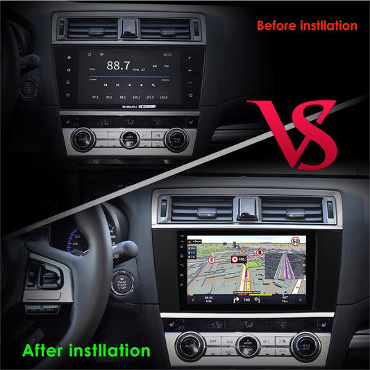 32GB Android 13 Apple Carplay Bluetooth 9" Touch Screen Car Stereo Radio Head Unit GPS Navigation Player For Subaru Legacy Outback 2015 2016 2017 2018