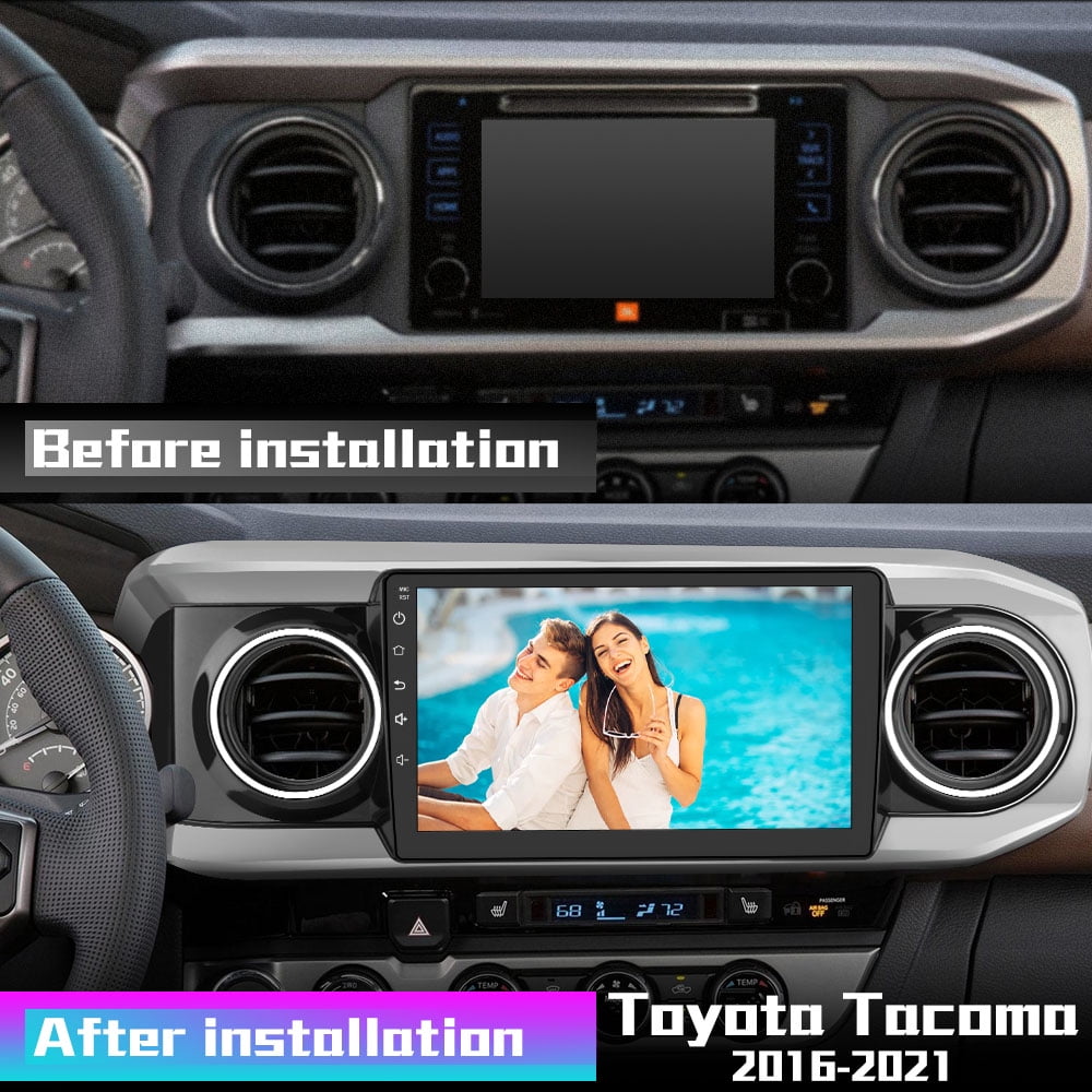 Toyota Android Head Unit AWESAFE Android Car Stereo for Toyota Tacoma 2016-2021, 12-inch Touch Screen Head Unit with Wired Android Auto, Bluetooth, GPS Navigation