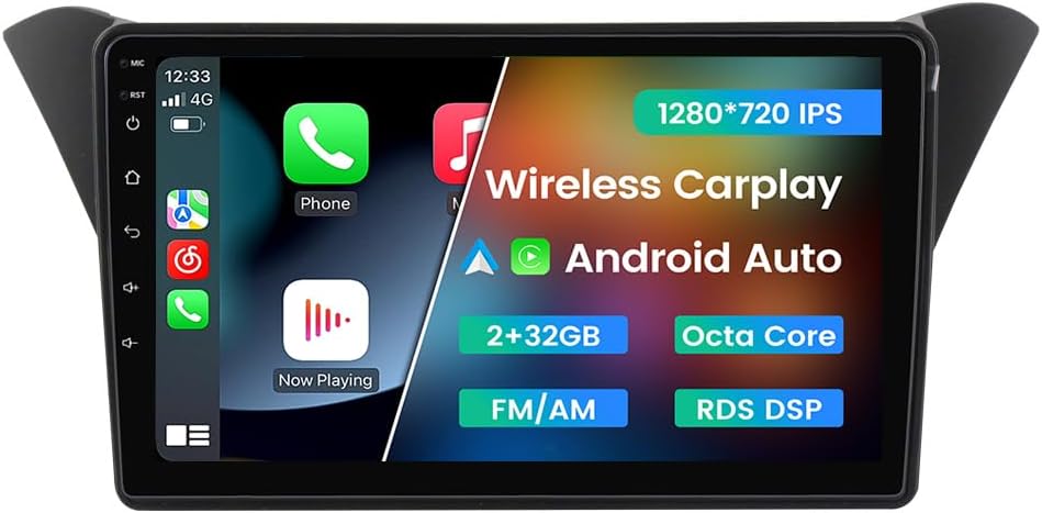 Android 13 Car Radio Stereo for Hyundai Genesis/Rohens Coupe 2013-2016, Biorunn 9 Inch Octa Core GPS Navi Wireless Wired Car-Play Android Auto Head Unit IPS FM AM RDS DSP, 4GB RAM 64GB ROM