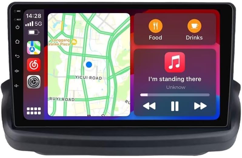 Android 13 Car Stereo Radio for Hyundai Genesis/Rohens Coupe 2009-2012, Biorunn 9 Inch GPS Navi Wireless Car-Play Android Auto Upgrade Dash Kit IPS WiFi RDS Head Unit 1GB RAM 32GB ROM