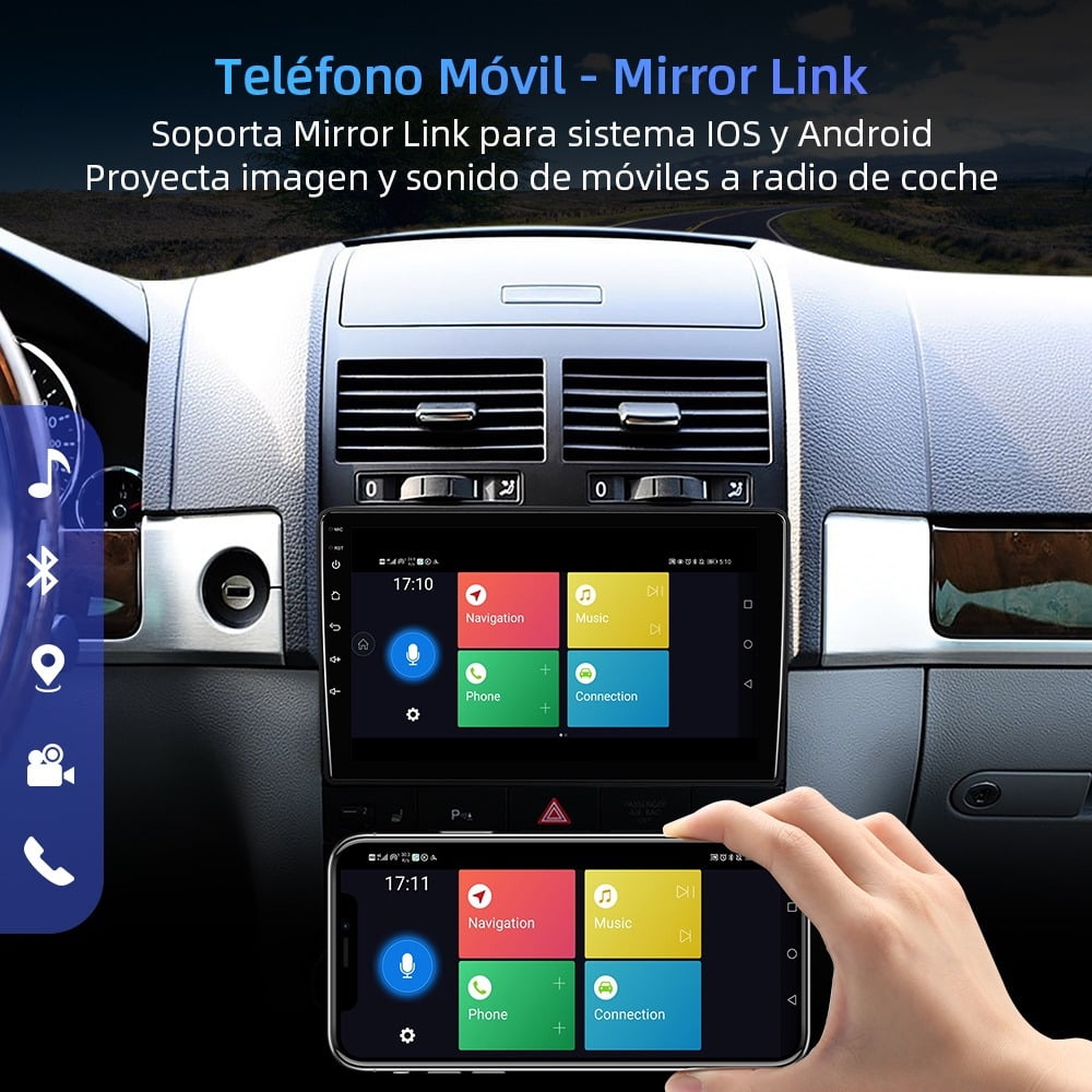 Stereo 2+32gb Camera for Vw Volkswagen Touareg 2004-2010