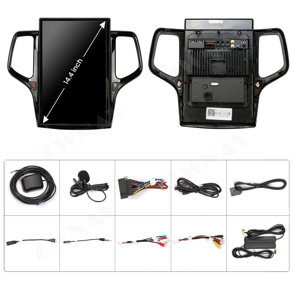 For Jeep Grand Cherokee 2014-2021 Car GPS Navi,Multimedia Player Radio,Android 14.4 Inch Screen Head Unit