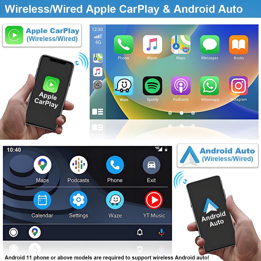 Toyota Android Head Unit Android Radio for Toyota Avalon 2005-2010 Touch Screen with Wireless Carplay Android Auto,Car Stereo Bluetooth Navigation Media Player GPS WIFI Backup Camera