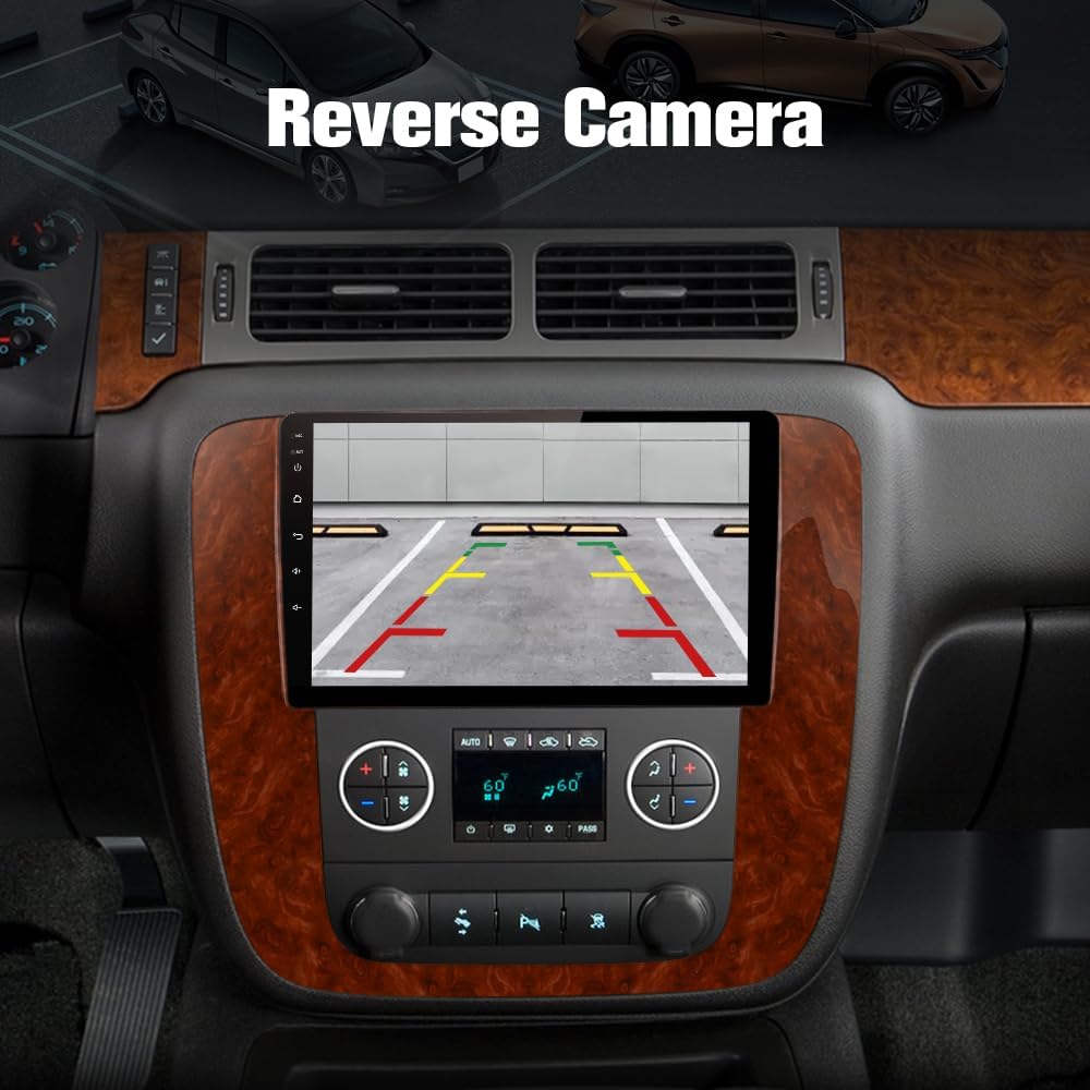 AWESAFE 2GB+32GB Android 13 Car Radio for GMC Yukon Chevrolet Chevy Silverado Tahoe Suburban 2007-2012 with Wireless Carplay Android Auto 9 inch Head Unit