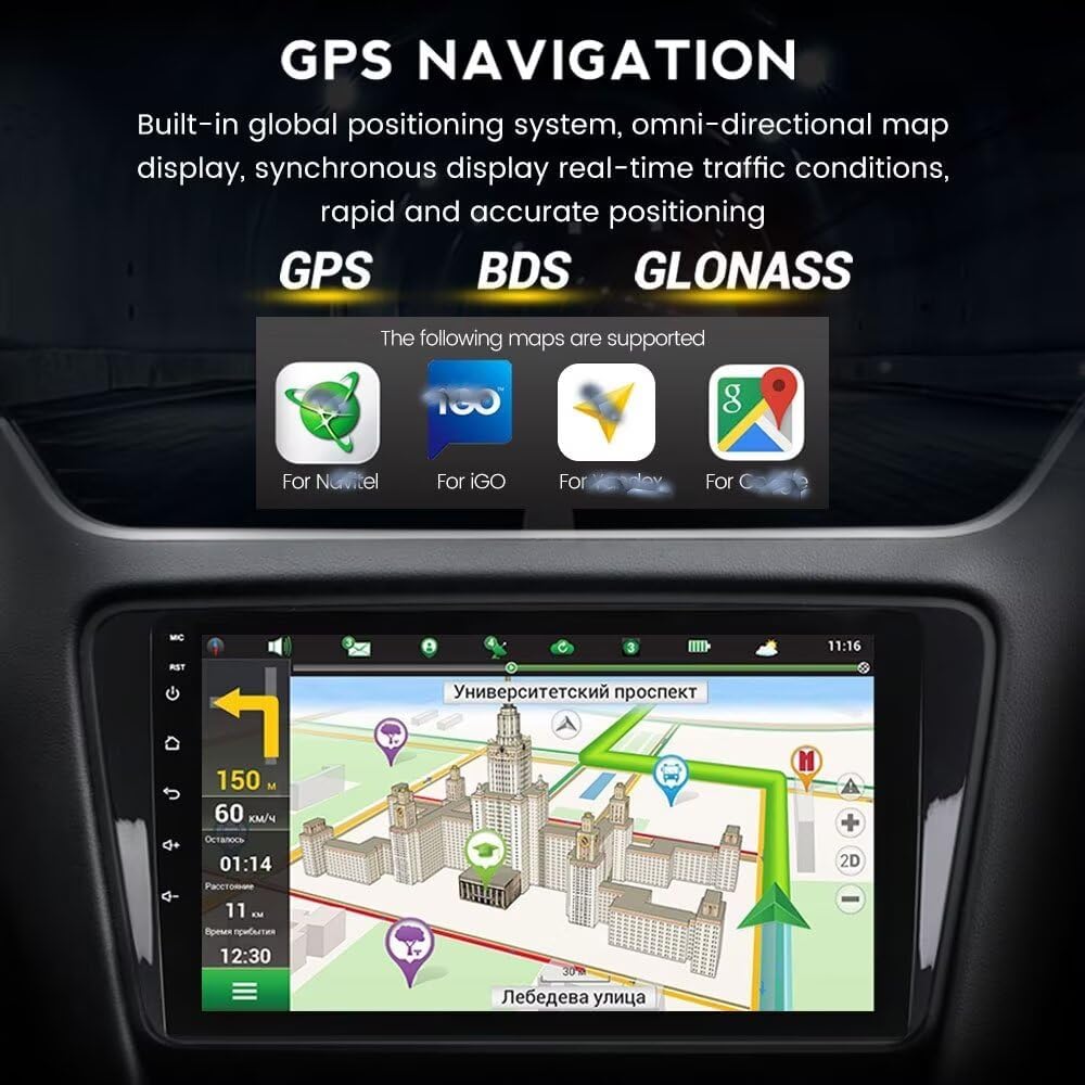 Car Radio Stereo for Hyundai Genesis Sedan 2009-2014, Biorunn Android 13 9 Inch (8GB+128GB) 8-Core GPS Navigation Wireless Car-Play Android Auto Upgrade Dash Kit IPS Head Unit