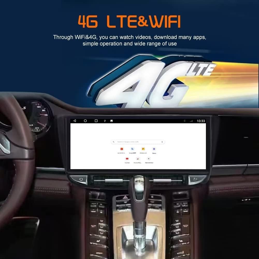 PLEJBONA Car Stereo Radio for Porsche Macan 2011 2012 2013 2014 2015 2016 2017 2018,12.3Inch Android 11.0 Car GPS Navigation Head Unit 4G WiFi RDS Buletooth Video Audio 6+128G