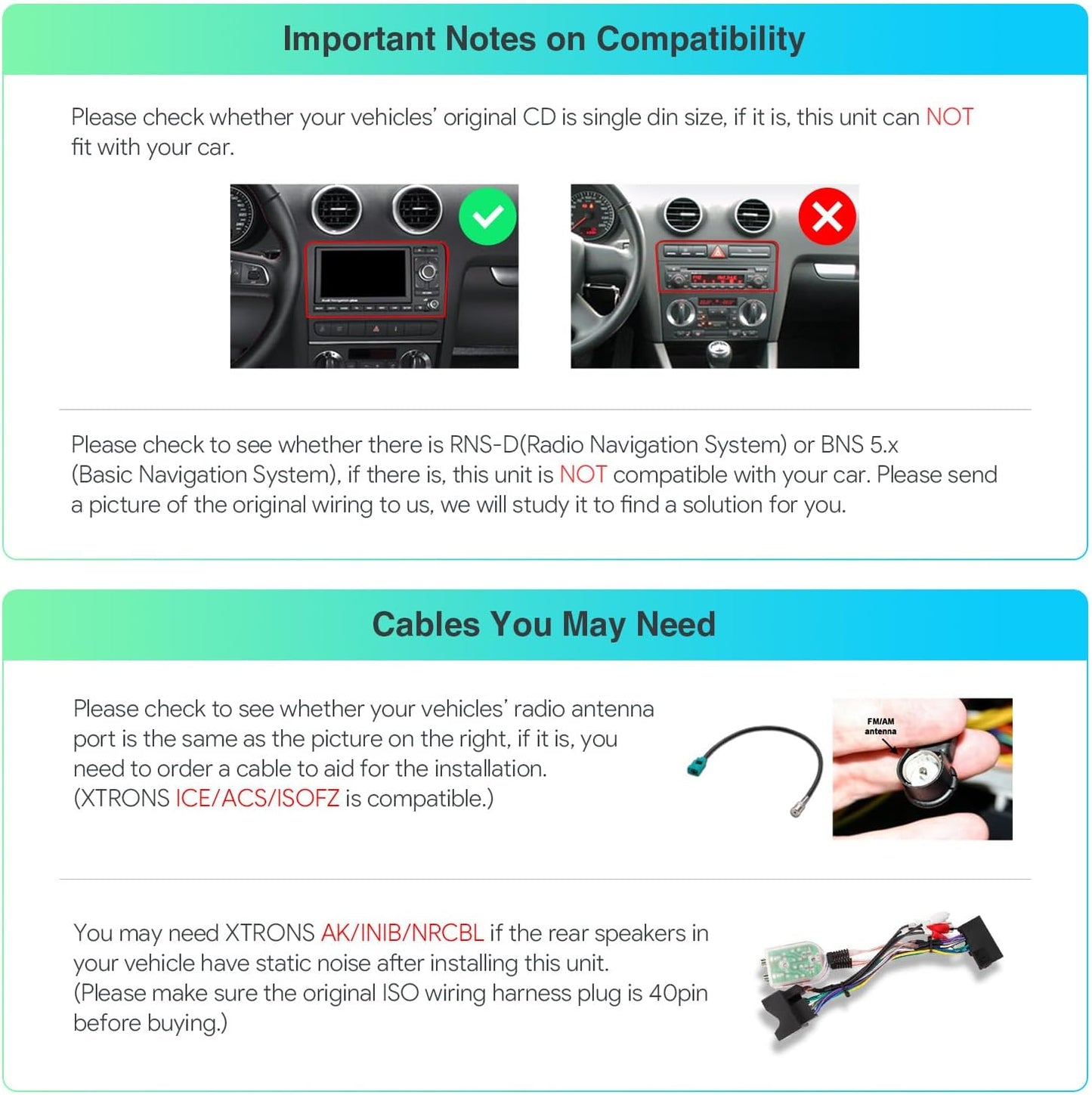 XTRONS Car Stereo for Audi A3 S3 RS3, Android 13 Octa Core 4GB+64GB Car Radio, 8 Inch IPS Touch Screen GPS Navigation for Car Bluetooth Head Unit, Built-in DSP Car Play Android Auto Support 4G LTE