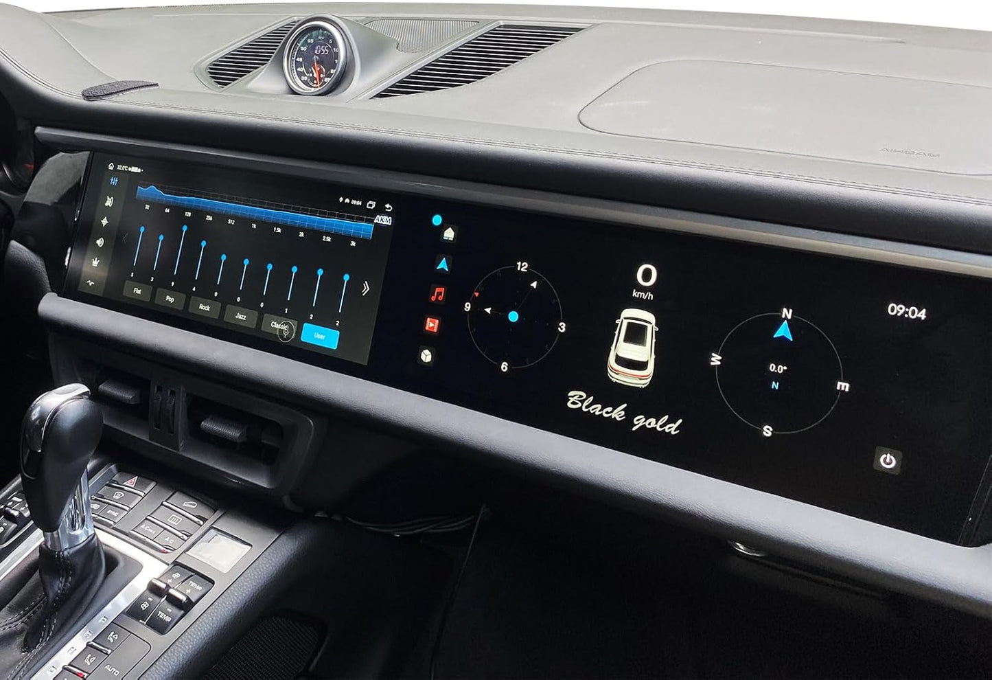 Dual Screen Android Car Radio GPS Navigation for Porsche Macan 2014-2017 Stereo Replacement 12.3 Inch IPS Touch Screen Multimedia Player Auto Radio Modify 2024 (PCM 3.1, 8-256GB)