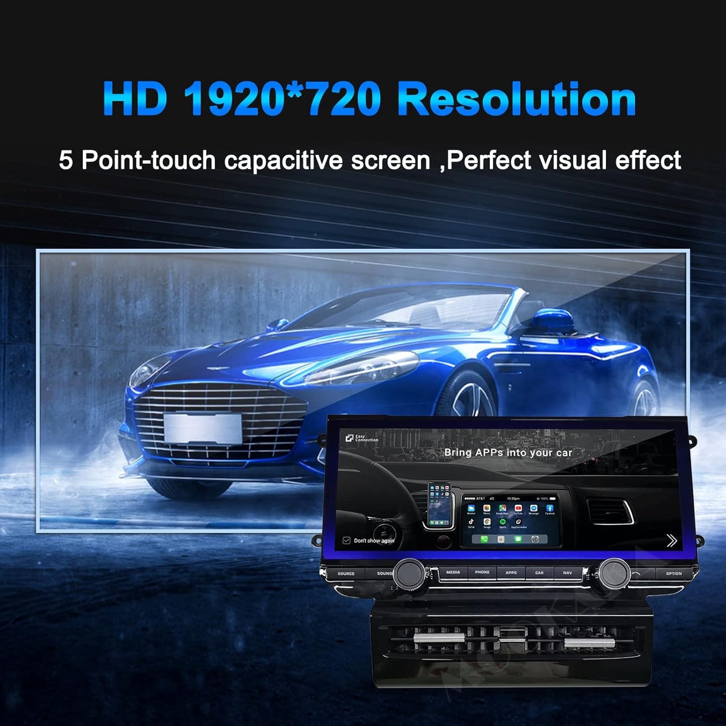 MOOKAKA 12.3 Inch Radio Replacement for Porsche Macan 2011-2018 Android Car Stereo Autoradio 2 din GPS Navigation Head Unit Multimedia Player IPS Touch Screen Carplay DSP(6+128)