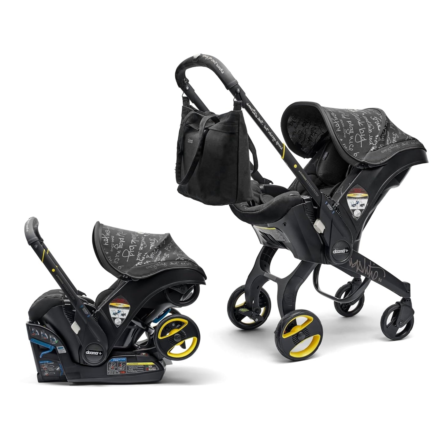 Doona Car Seat & Stroller, Nitro Black - All-in-One Travel System