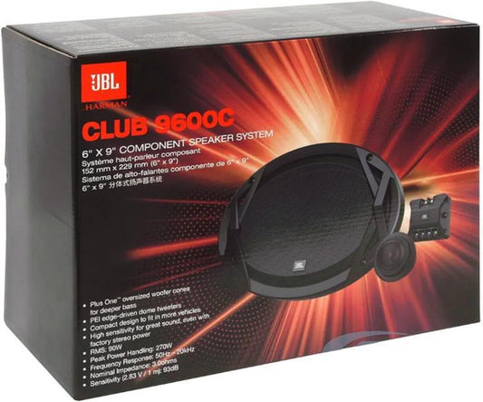 JBL CLUB9600C 6X9" 540W Club Series 2-Way Component Car Speaker, Pair