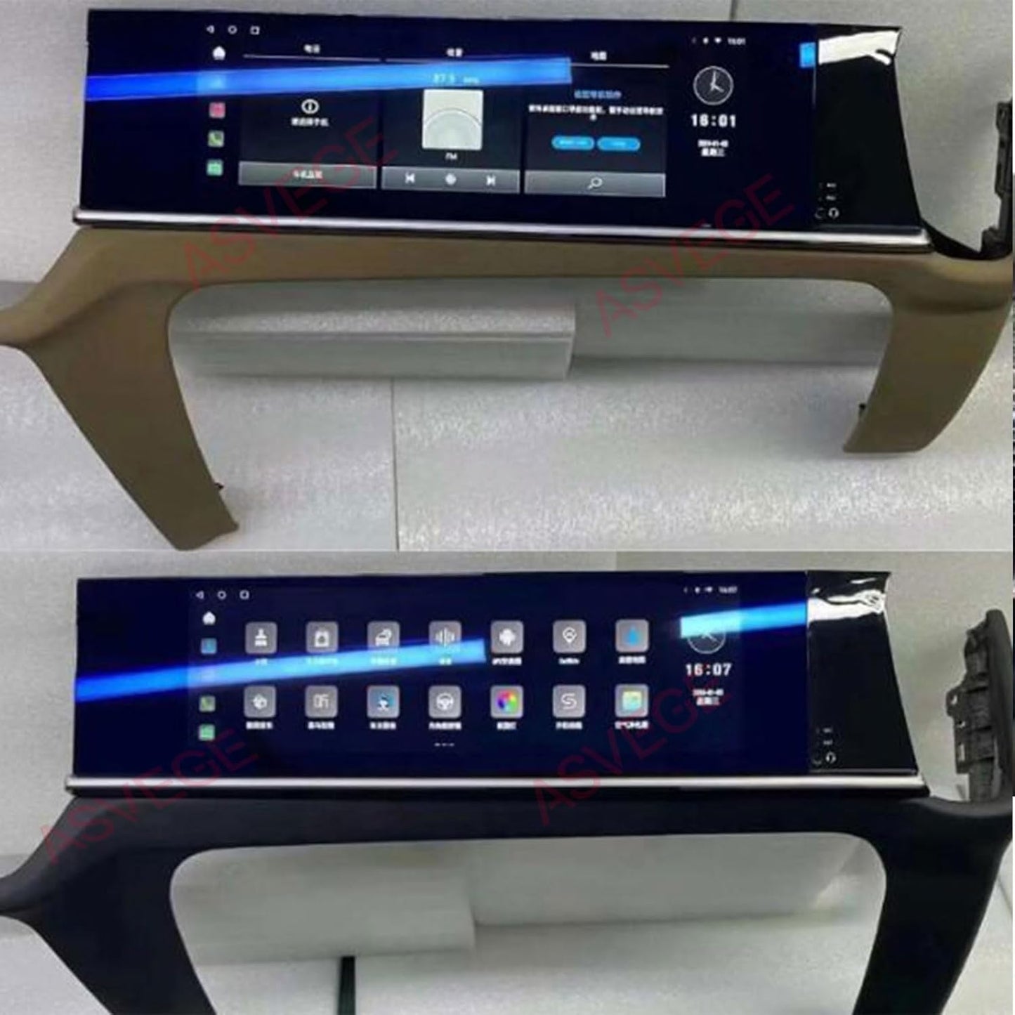 14.9" Upgrade 2024 Co Pilot Screen for Porsche Cayenne 955 957 GTS Android 2017-2023 Car Auto Stereo GPS Multimedia Player Navigation (Brown, 4+32GB)