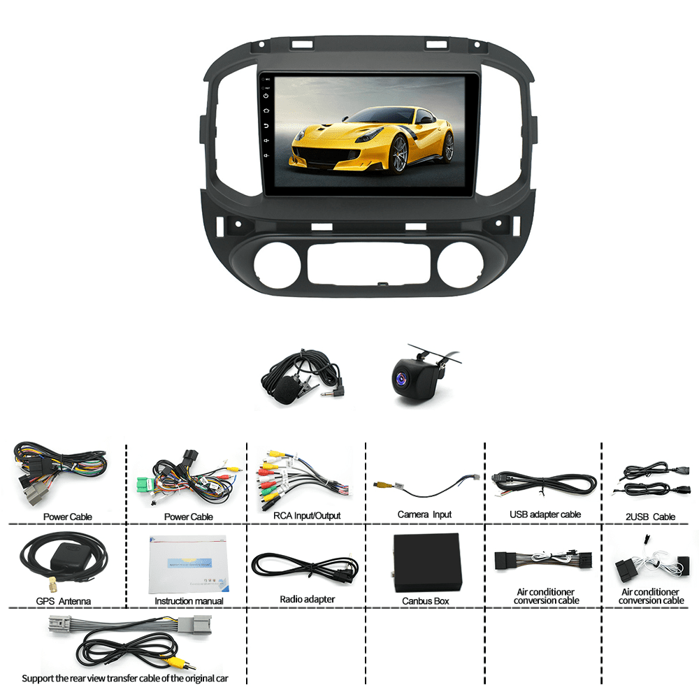 Car Stereo for Chevrolet Colorado 2015-2017, 9 Inch Touch Screen Android 13.0 GPS Navigation Bluetooth Car Radio with Wireless CarPlay | Android Auto | Hi-Fi | AHD Backup Camera