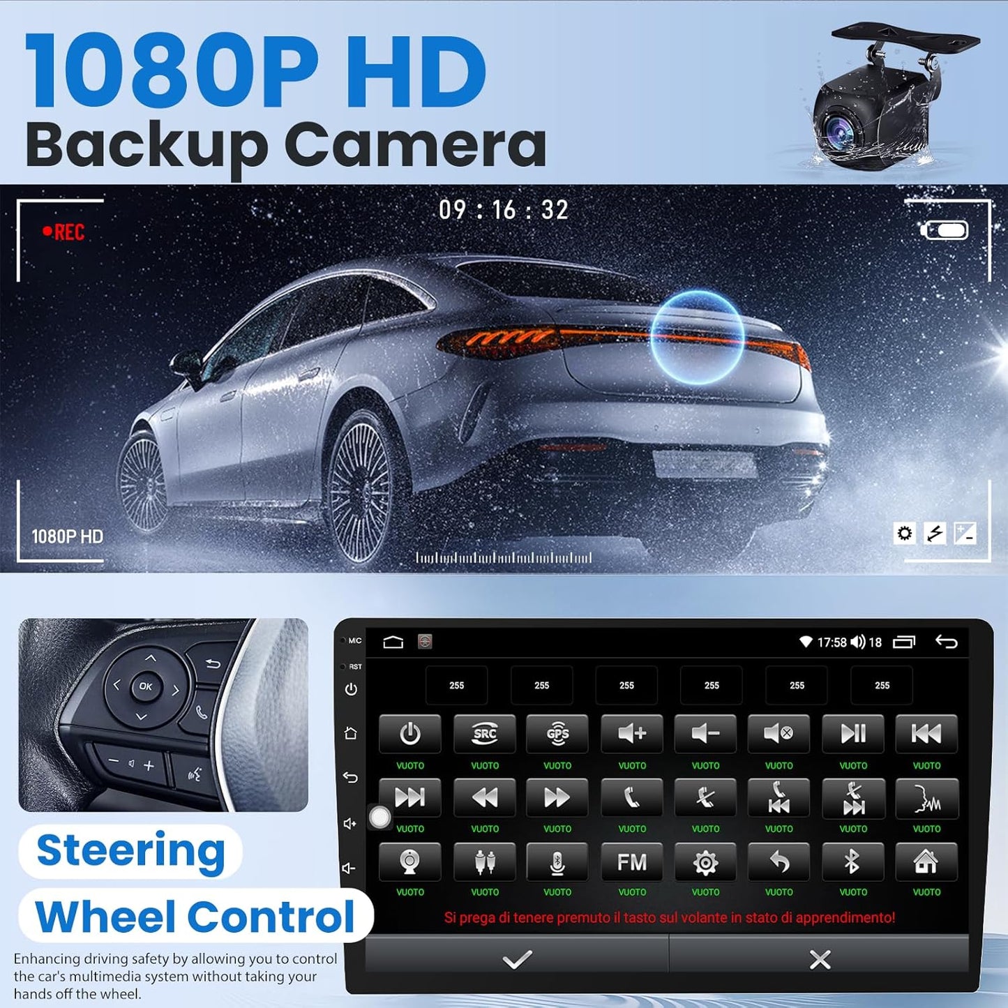 5G WiFi 2+64G Car Radio Stereo for Hyundai Elantra 2011 2012 2013: 9 Inch 1280 * 800 HD Touch Screen Head Unit Replacement with Backup Camera - Upgrade Wireless Carplay Bluetooth GPS FM SWC HiFi