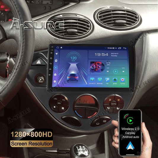 9'' Car Stereo Radio Android 12 CarPlay for Ford Focus 1998-2003 GPS Navi 4+64G