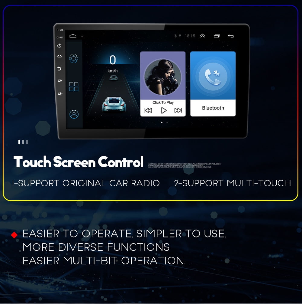 iSpchen 9 Inch Car Navigation for 2007-2012 Jeep Wrangler (4-Door Version), Android 13.0 2+32G Car Stereo Radio With Carplay Function GPS Navi