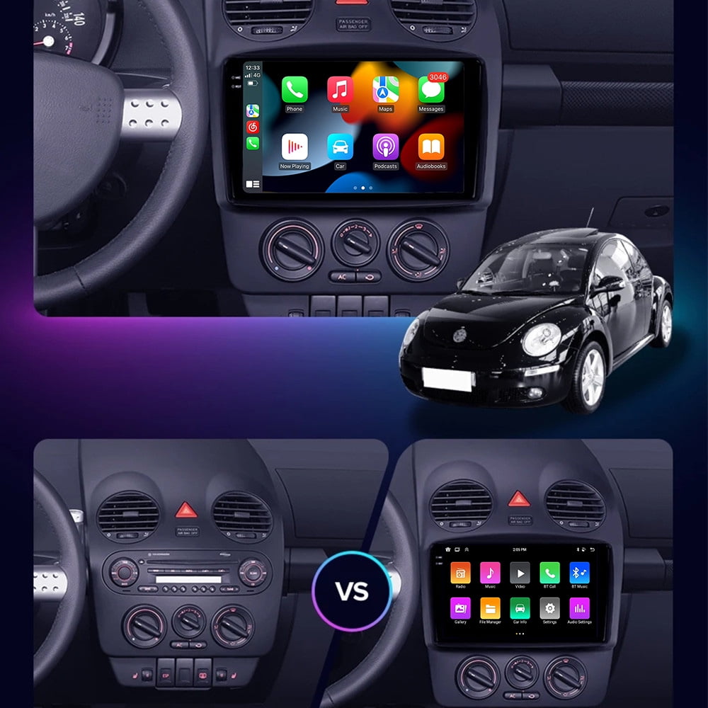 RoverOne 6+128G Android Car Stereo Bluetooth Carplay GPS for Volkswagen Beetle A4 2002-2011