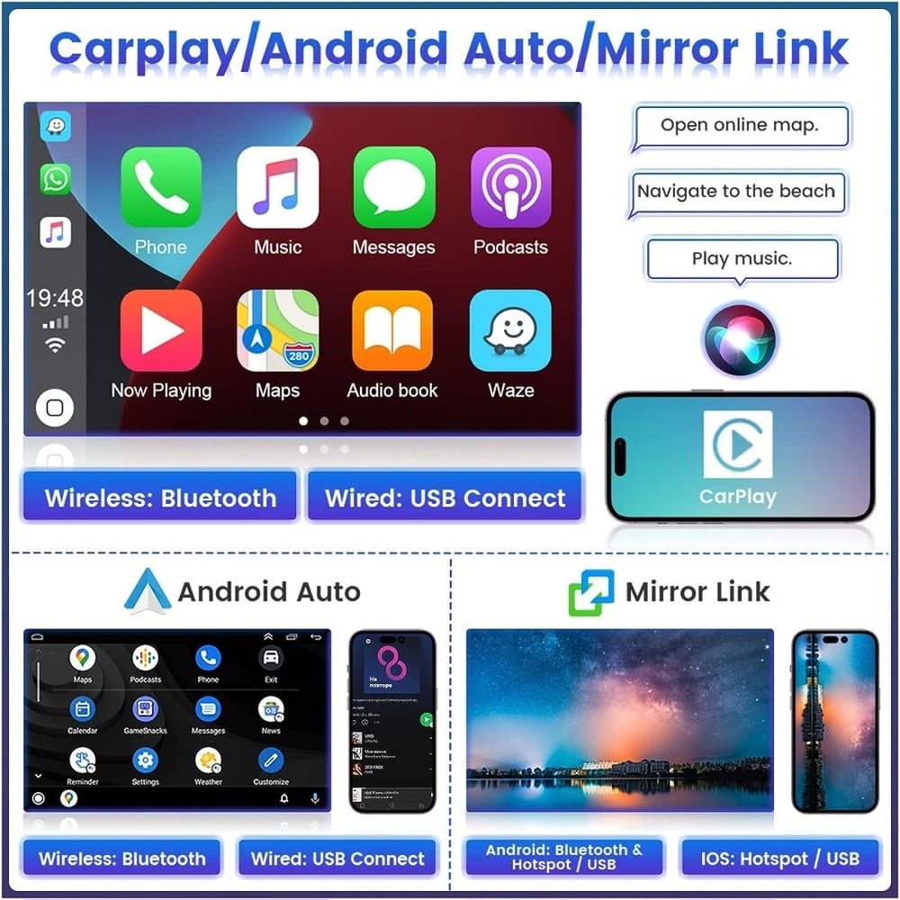 Android Car Stereo for Suzuki SX4 2006-2013,9-inch Touch Screen Double Din Auto Radio with GPS Navigation Bluetooth FM Support Mirror Link Backup Camera