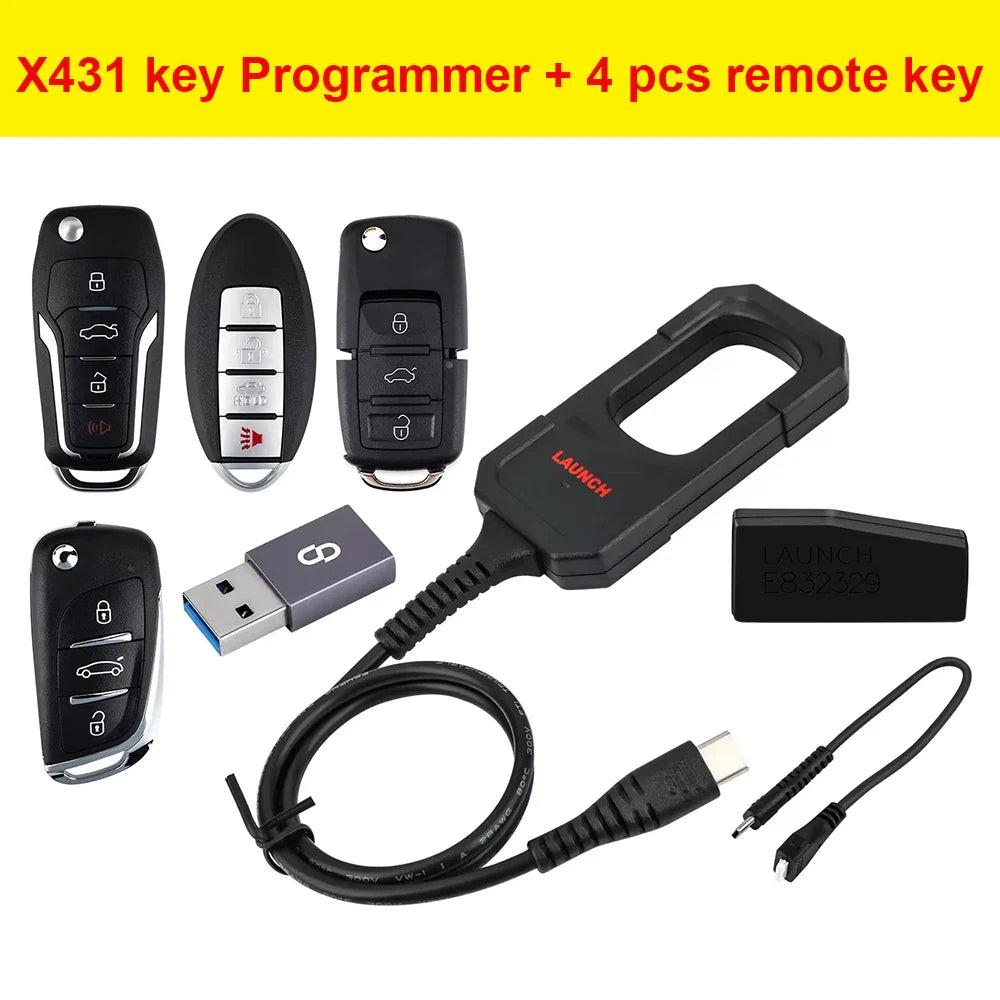 Launch X431 Key Analog Key Programmer for Use with Launch X431 IMMO Car Diagnostic Case for X-431 IMMO Elite/IMMO Plus/PAD V