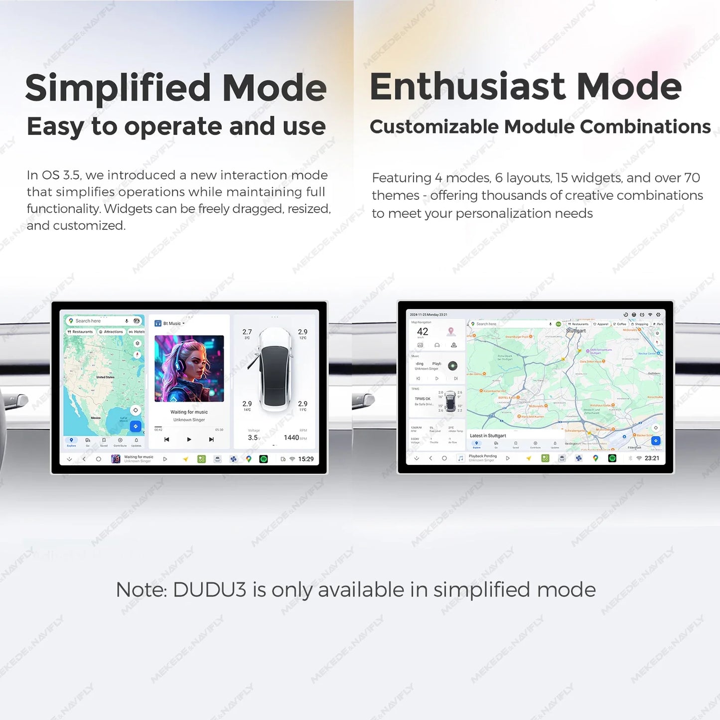 DUDUAUTO DUDU7 A7870 12.3-inch Universal Car Radio DVD Player Android 13 Wireless Carplay Navigation GPS Intelligent Systems