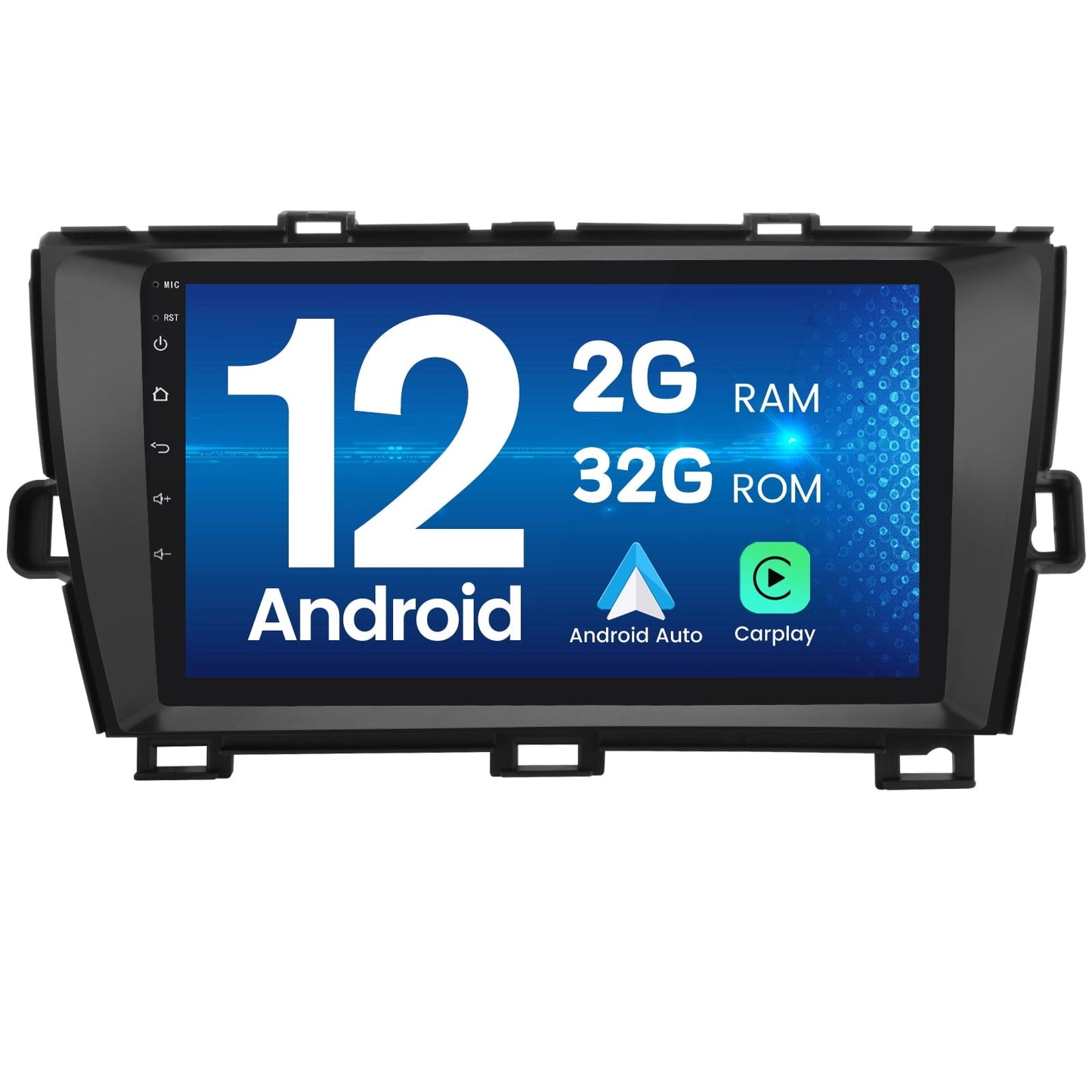 Toyota Android Head Unit AWESAFE Car Radio Stereo Carplay for Toyota Prius 2010 2011 2012 2013 2014 2015, 9 Inch Touch Screen Android 12 Bluetooth GPS Navigation Wifi Player