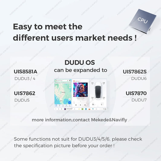 DUDUAUTO DUDU7 A7870 12.3-inch Universal Car Radio DVD Player Android 13 Wireless Carplay Navigation GPS Intelligent Systems