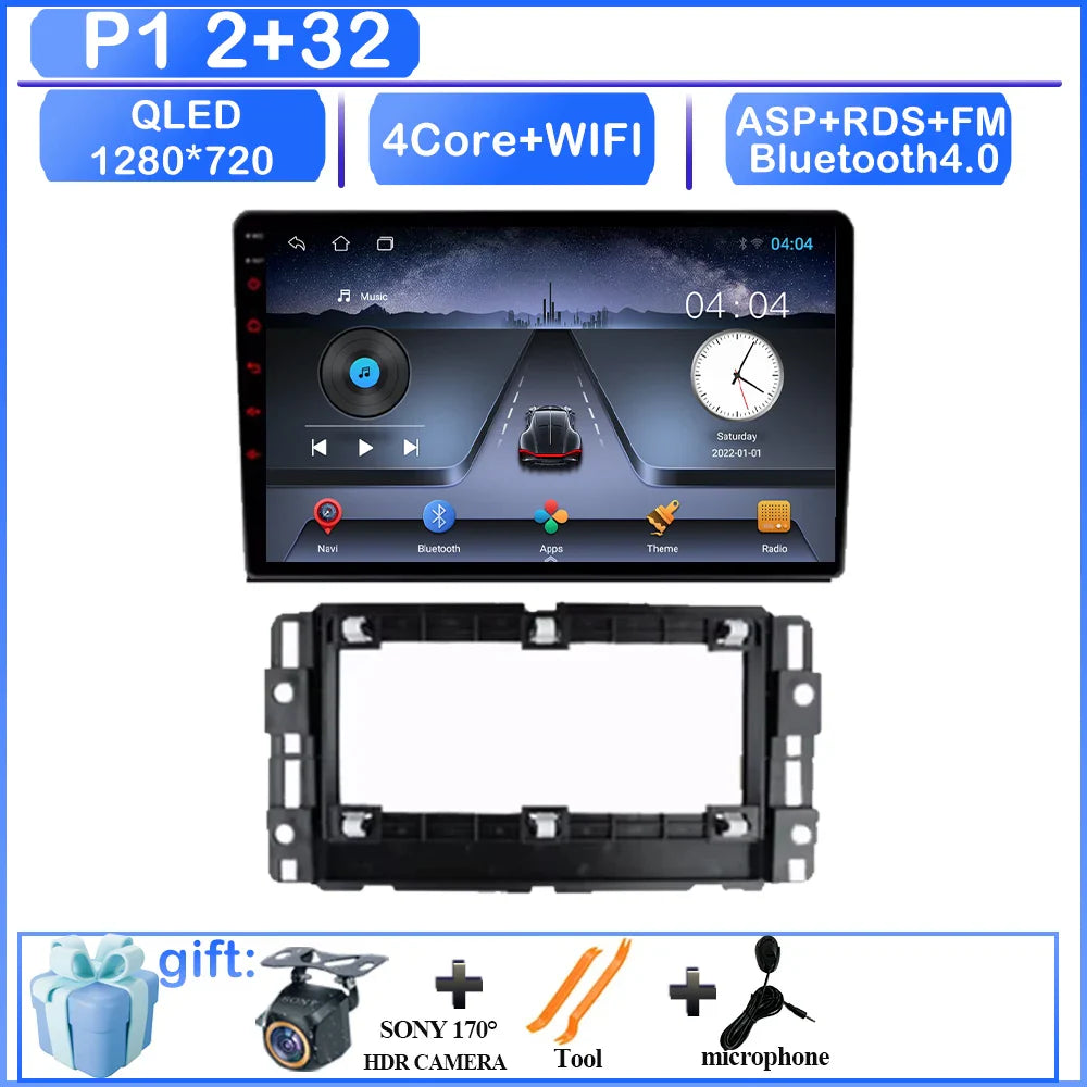 CARPLAY Android Screen For Chevrolet Avalanche Impala Tahoe Traverse 2007-2016 Car Automotive Multimedia Navigation DVD 7862 CPU
