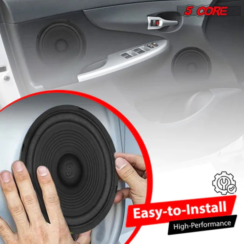5 Core 8 Inch Subwoofer Speaker 1000W PMPO 4Ohm Replacement Car Bass Sub Woofer WF 890 DBL