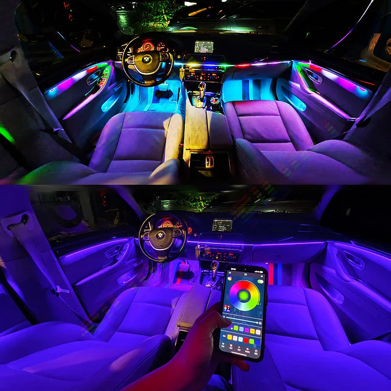 For BMW 3 Series only  E92 E93  F30 F31 F34 G20 G28 Car LED Interior Ambient Lights: Bright and Clear LED Lights for Your Car