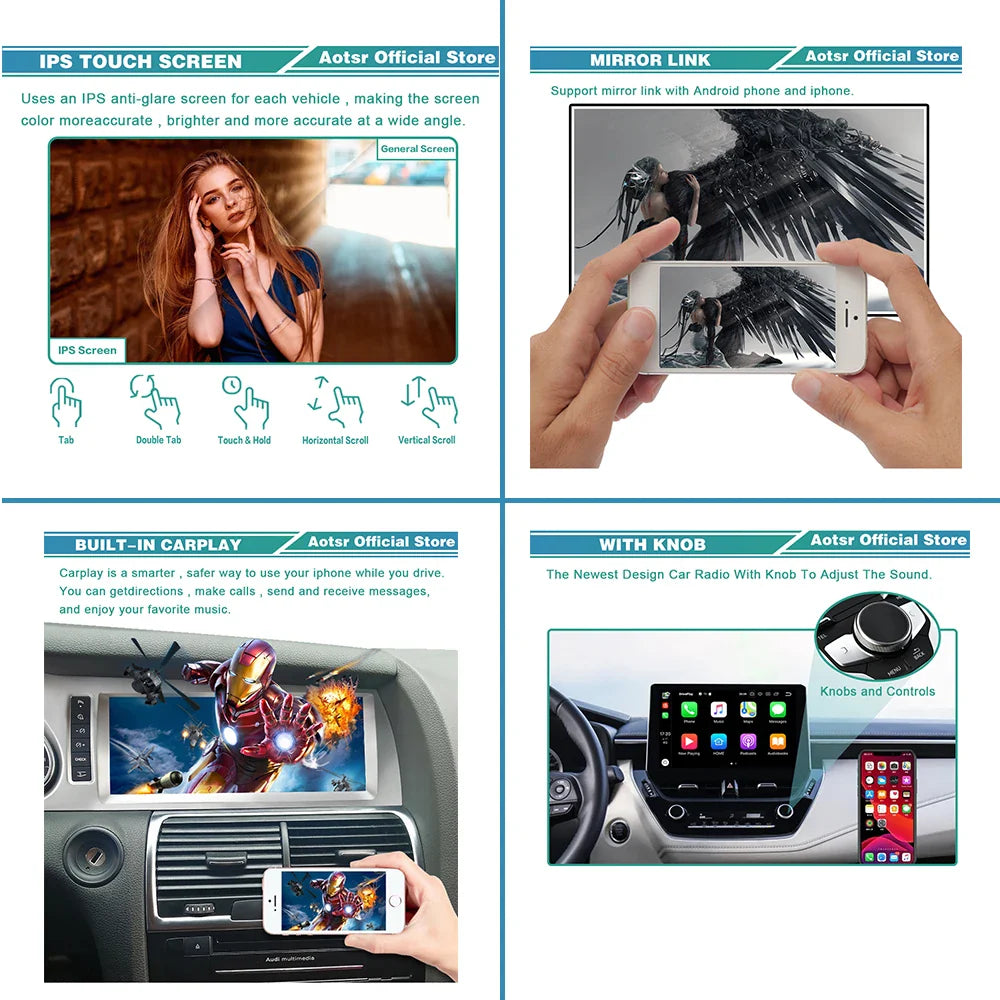 DSP Carplay Android 8G-256G For Ferrari California 2009-2014 Tape Recoder Video Player Head Unit Navi GPS Auto Radio Multimedia Ferrari Android host