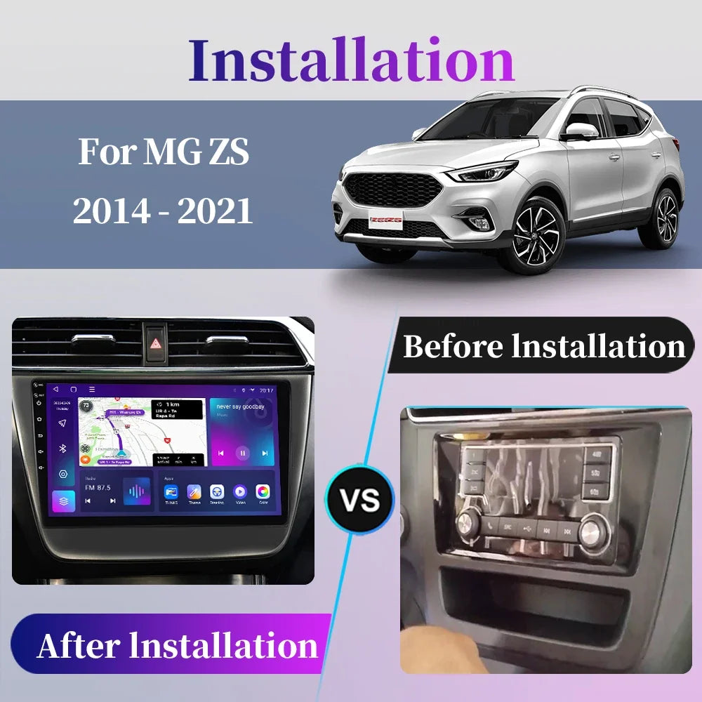 For MG ZS 2014 2015 2016 2017-2021 Android Car Radio Multimedia Video Player Carplay GPS Navigation Touch Screen Auto Stereo DSP Ferrari Android host