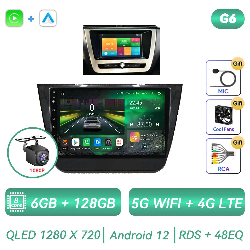 For MG ZS 2014 2015 2016 2017-2021 Android Car Radio Multimedia Video Player Carplay GPS Navigation Touch Screen Auto Stereo DSP Ferrari Android host