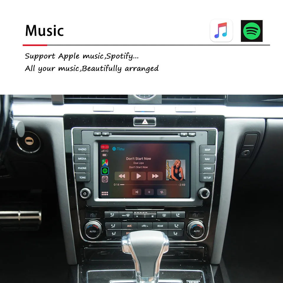 Vehicle Video Interface Android Auto IOS15 iPhone CarPlay Module For VW Phaeton 2009 2010 2011 2012 2013 2014 2015 2016