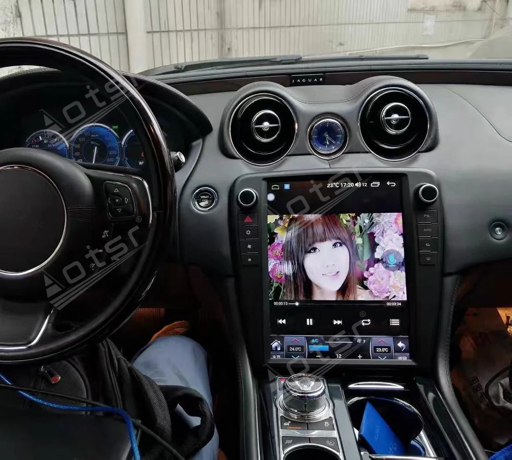 256GB AI Voice AUTO Carplay Multimedia Stereo Android 14 Player For Jaguar XJ XJL 2010~2018 GPS Navigation CAR Radio Head Unit