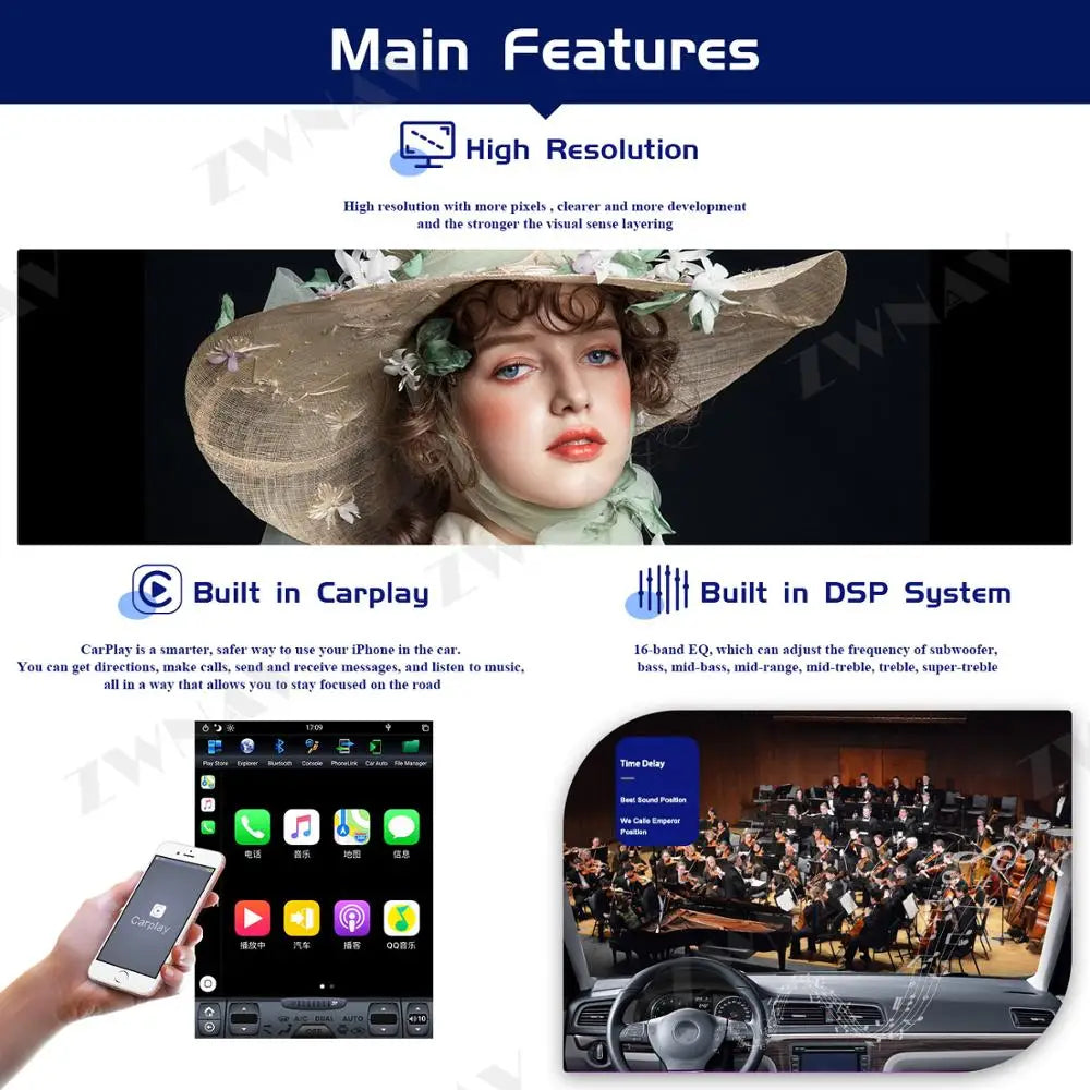 256GB Tesa- Screen For Infiniti FX35 FX45 2004 2005 2006 2007 2008 Android 11 Car Multimedia Player GPS Navigation Radio Stereo
