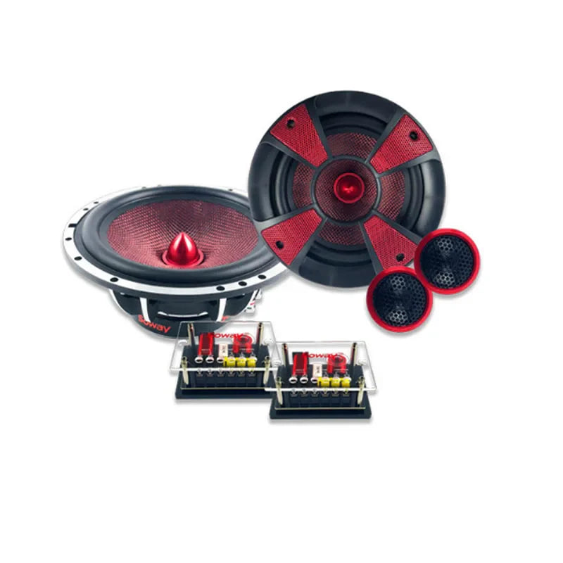 1 Set Great Sound Quality 6.5inch Speakers Audio Component 4Ohm 300W With Tweeter And Crossover Speakers