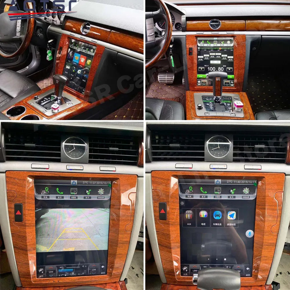 12.1 Inch AI Voice Screen Android 14 Auto Multimedia Car Radio Receiver For VW Phaeton 2003~2013 GPS Navigation IPS Head Unit