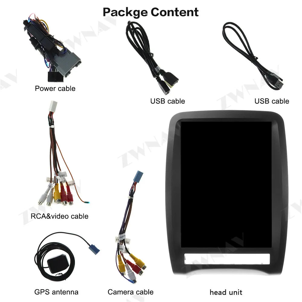 Android 128GB For Dodge Durango 2012 - 2019 Vertical Tesla Style Radio Screen Car Multimedia Player Stereo Radio GPS Navigation
