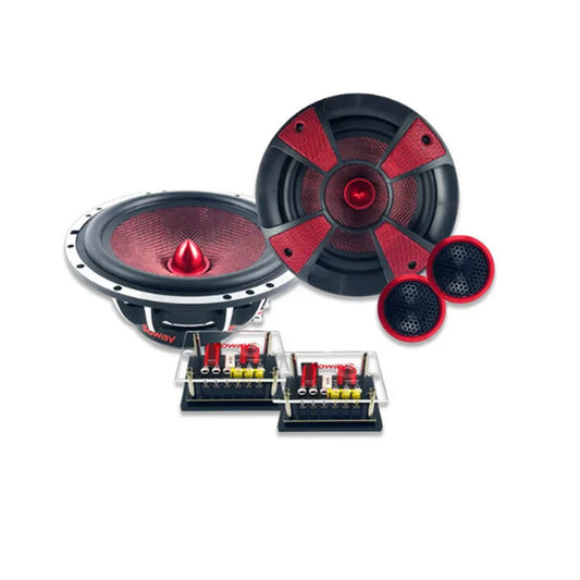 1 Set Great Sound Quality 6.5inch Speakers Audio Component 4Ohm 300W With Tweeter And Crossover Speakers