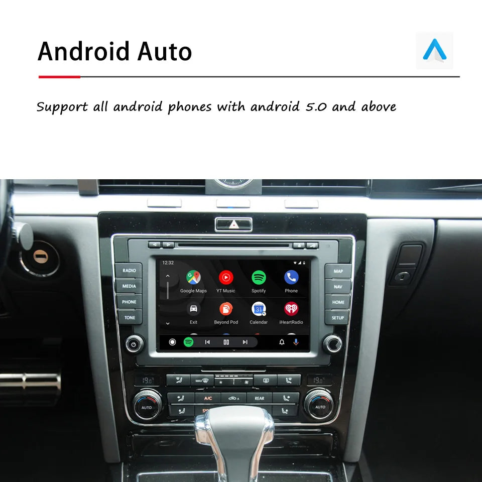 Vehicle Video Interface Android Auto IOS15 iPhone CarPlay Module For VW Phaeton 2009 2010 2011 2012 2013 2014 2015 2016