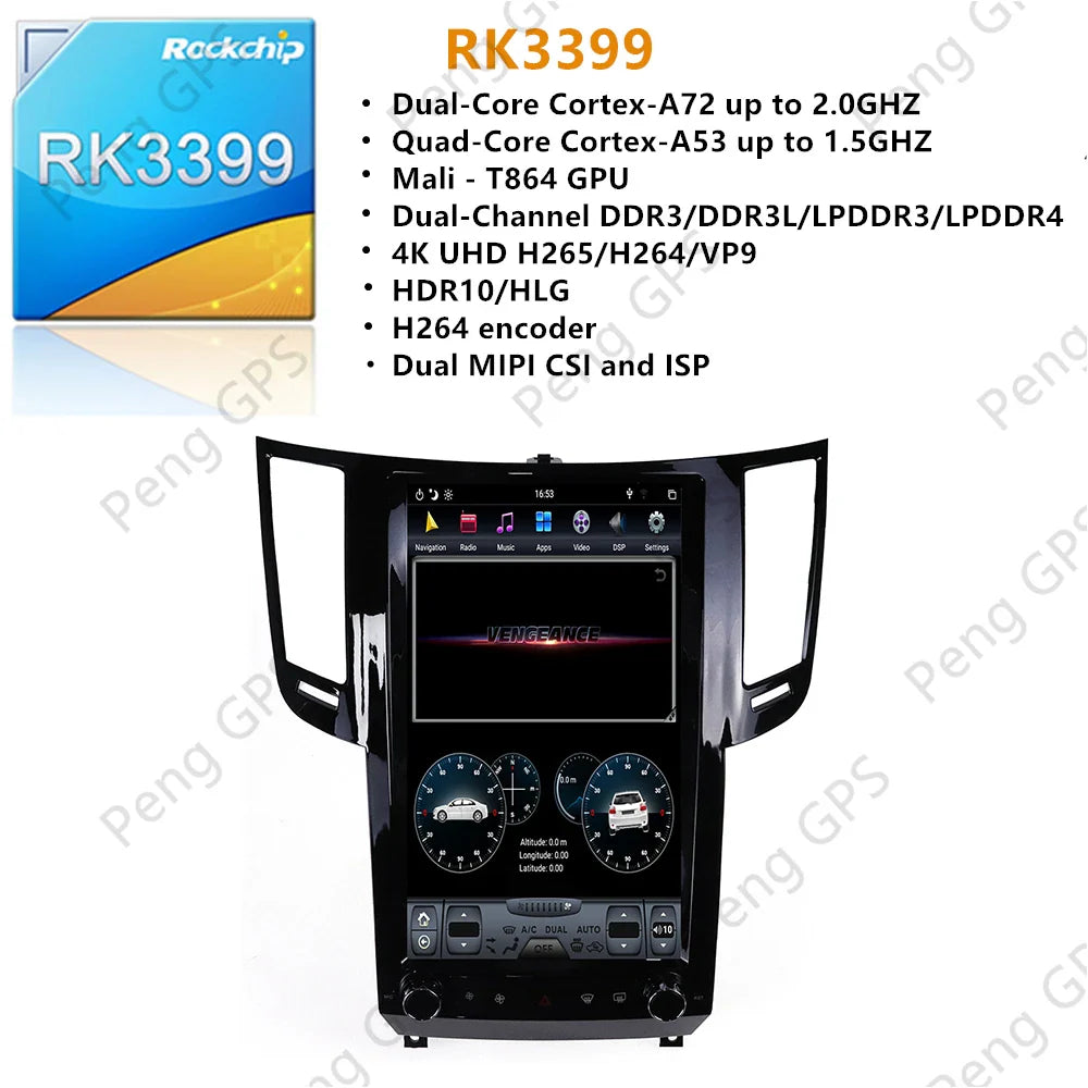 13.6 Inch For Infiniti Fx25 Fx35 Fx37 Fx50 Qx70 Android Car Radio Stereo Multimedia Player Gps Navigation Px6 64gb