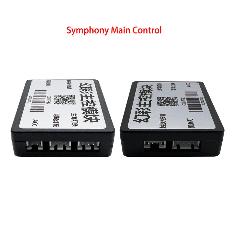 18 in 1 LED Symphony Guide Fiber Optic Car Ambient Lights Replacement Interior Acrylic Light Atmosphere for Replace the Broken