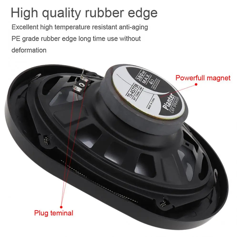 2Pcs TS-A5773R 5*7 Inch 380W Auto Car HiFi Coaxial Speaker Vehicle Door Auto Audio Music Stereo Full Range Frequency Speakers
