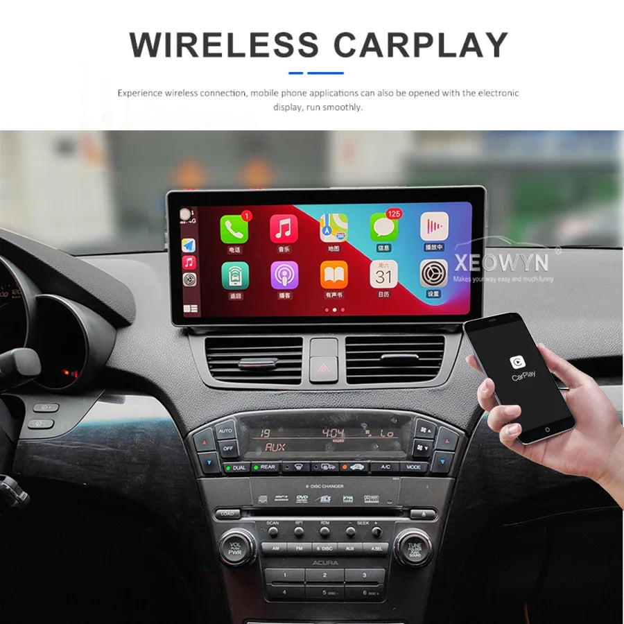 Android 13 For Honda Acura MDX 07 08 2009 2010 2011 2012 2013 intelligent Multimedia player Car Radio Audio GPS apple carplay